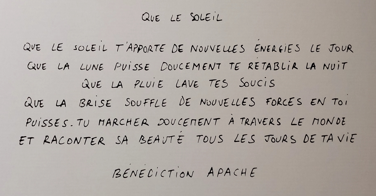 Bénédiction apache (Hôpital de